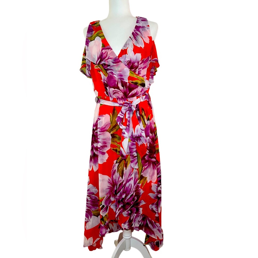 SLNY Floral Dress